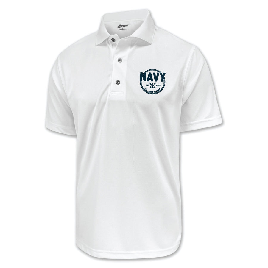 Navy Retired Performance Polo