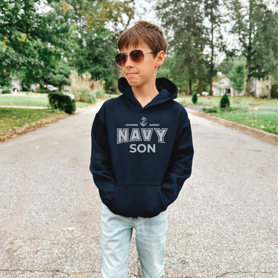 Navy Son Youth Hood (Navy)