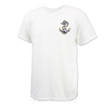 Load image into Gallery viewer, Navy Anchor Youth Left Chest T-Shirt