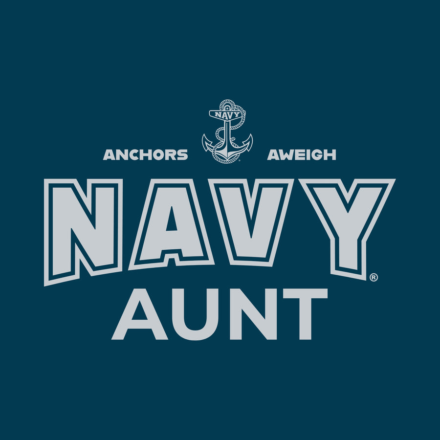 Navy Champion Aunt Ladies Crewneck (Blue)