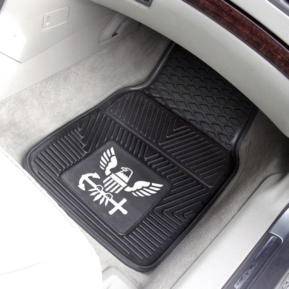 U.S. Navy 2-pc Vinyl Car Mat Set