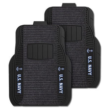 Load image into Gallery viewer, U.S. Navy 2-pc Deluxe Car Mat Set*