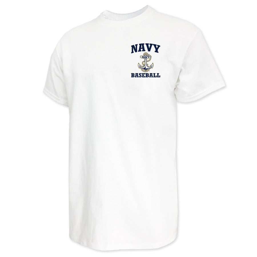 Navy Anchor Baseball T-Shirt