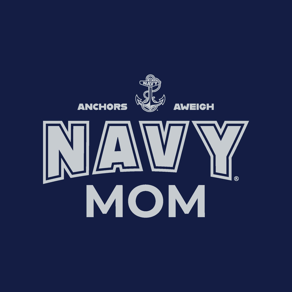 Navy Mom Ladies T-Shirt (Navy)