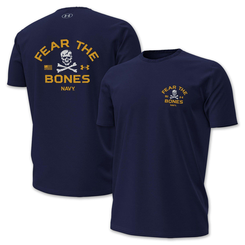 Navy Under Armour 2024 Rivalry Fear the Bones T-Shirt (Navy)