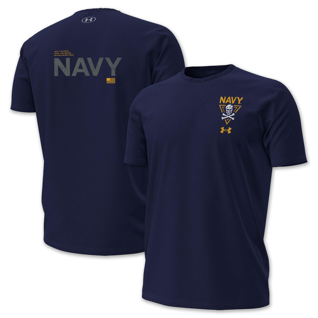 Navy Under Armour 2024 Rivalry Jolly Rogers Navy T-Shirt (Navy)