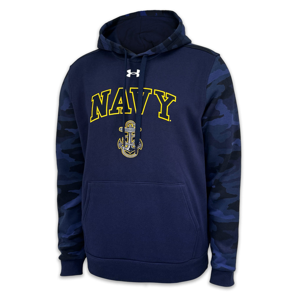 Navy Under Armour Camo Hood (Navy)