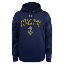 Load image into Gallery viewer, Navy Under Armour Camo Hood (Navy)