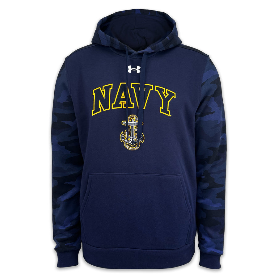 Navy Under Armour Camo Hood (Navy)