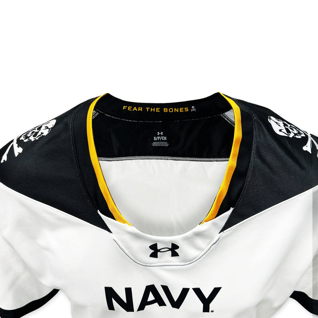 Navy Under Armour 2024 Rivalry Men's Football Replica Jersey (White)