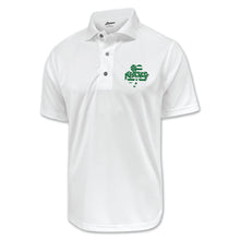 Load image into Gallery viewer, Navy Shamrock Performance Polo