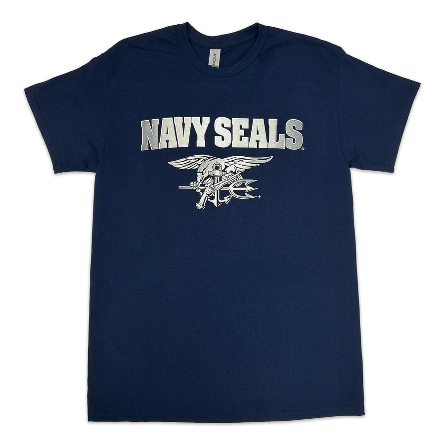 Navy Seals Silver T-Shirt (Navy)