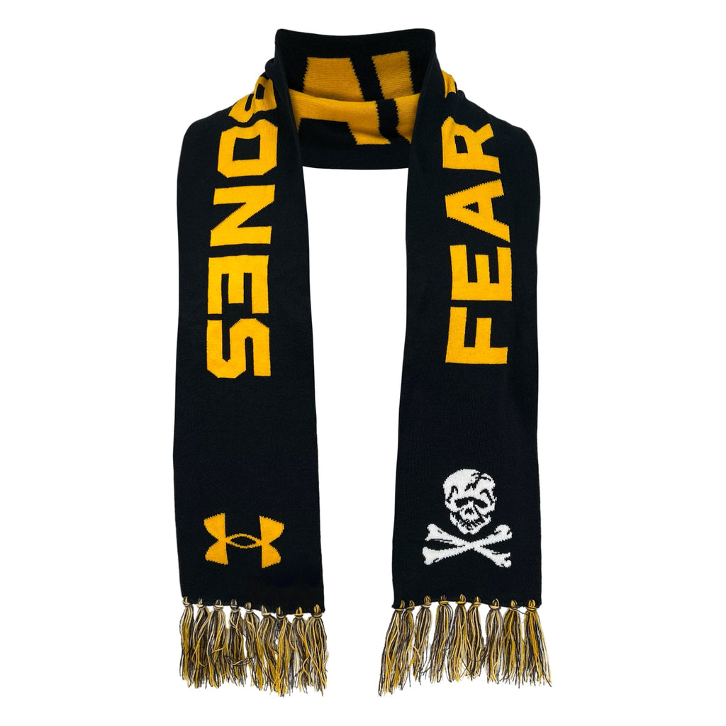 Navy Under Armour 2024 Rivalry Fear The Bones Knit Scarf (Navy)