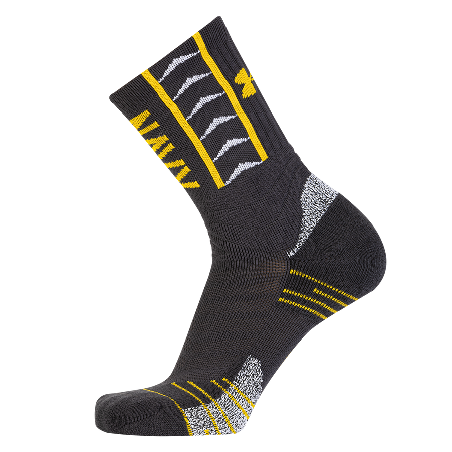 Navy Under Armour 2024 Rivalry Playmaker Crew Sock (Navy)