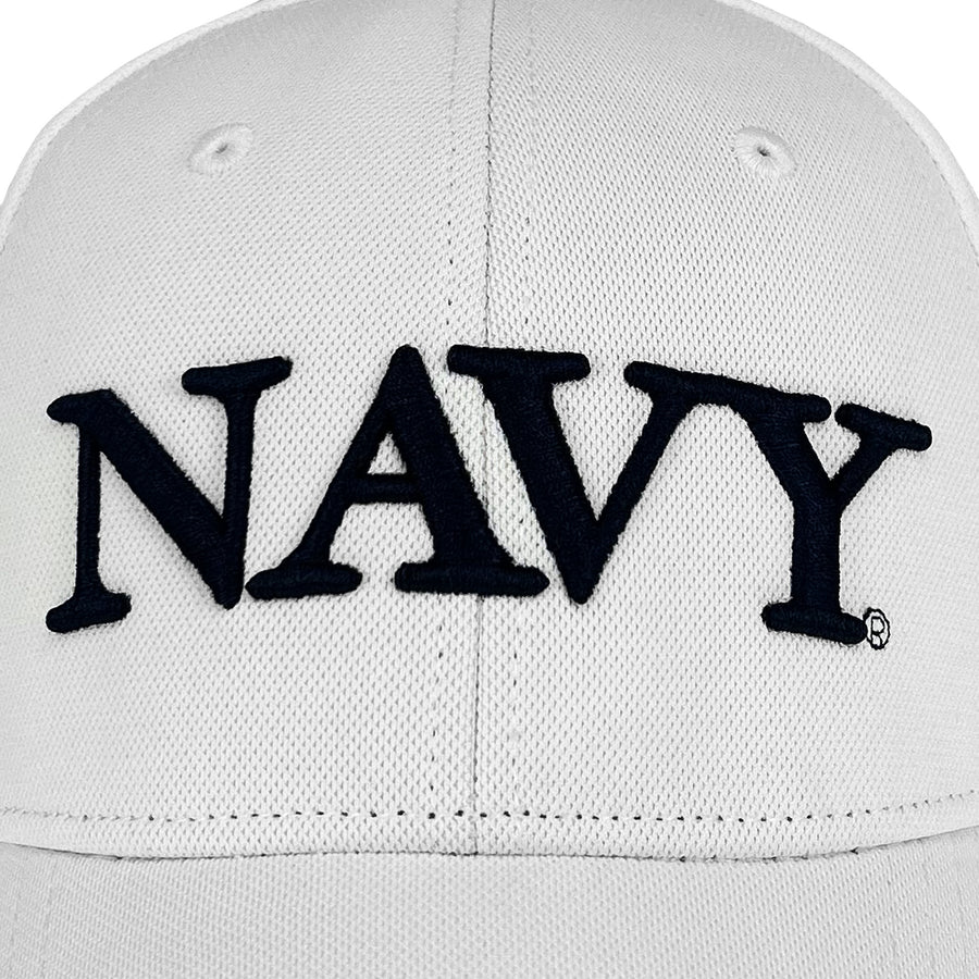 Navy Under Armour Jolly Roger Hat (White)