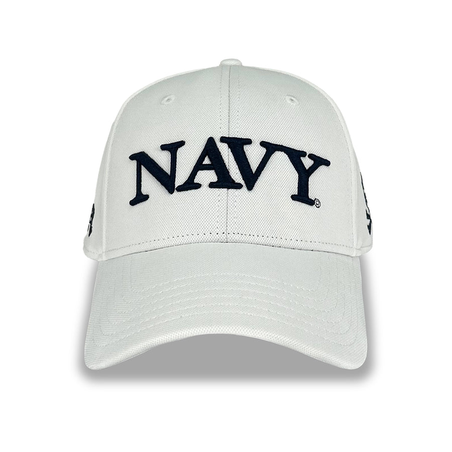 Navy Under Armour Jolly Roger Hat (White)