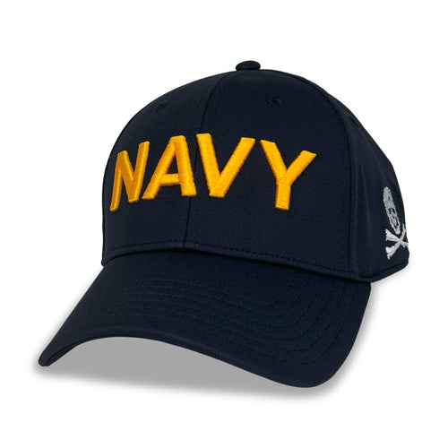 Navy Under Armour 2024 Rivalry Blitzing Adjustable Hat (Navy)