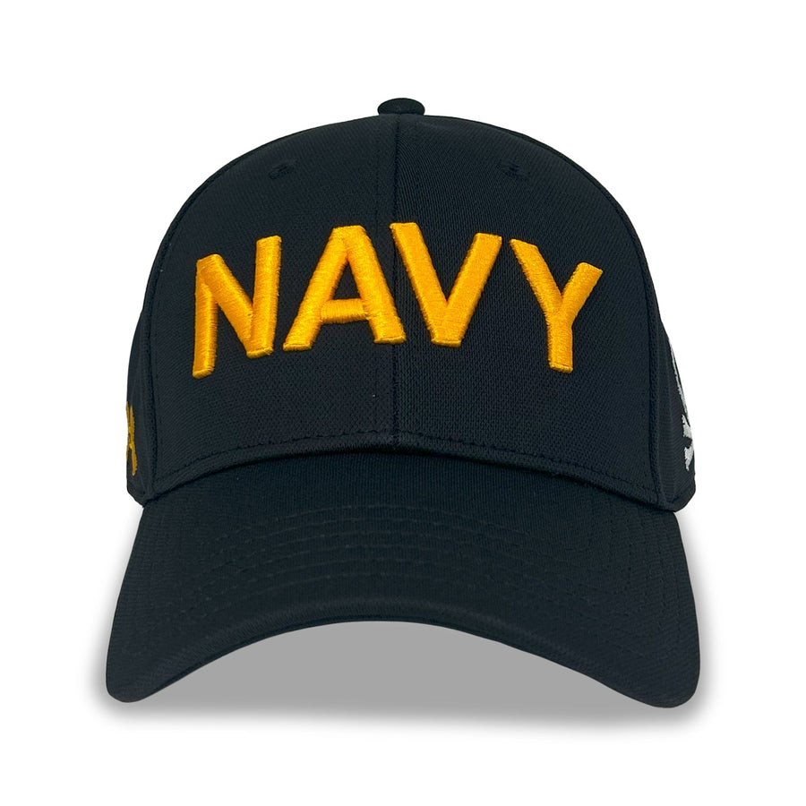 Navy Under Armour 2024 Rivalry Blitzing Adjustable Hat (Navy)