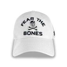 Load image into Gallery viewer, Navy Under Armour Fear the Bones Hat (White)