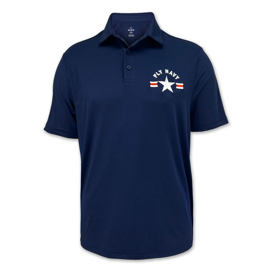 Navy Under Armour Fly Navy Performance Polo (Navy)