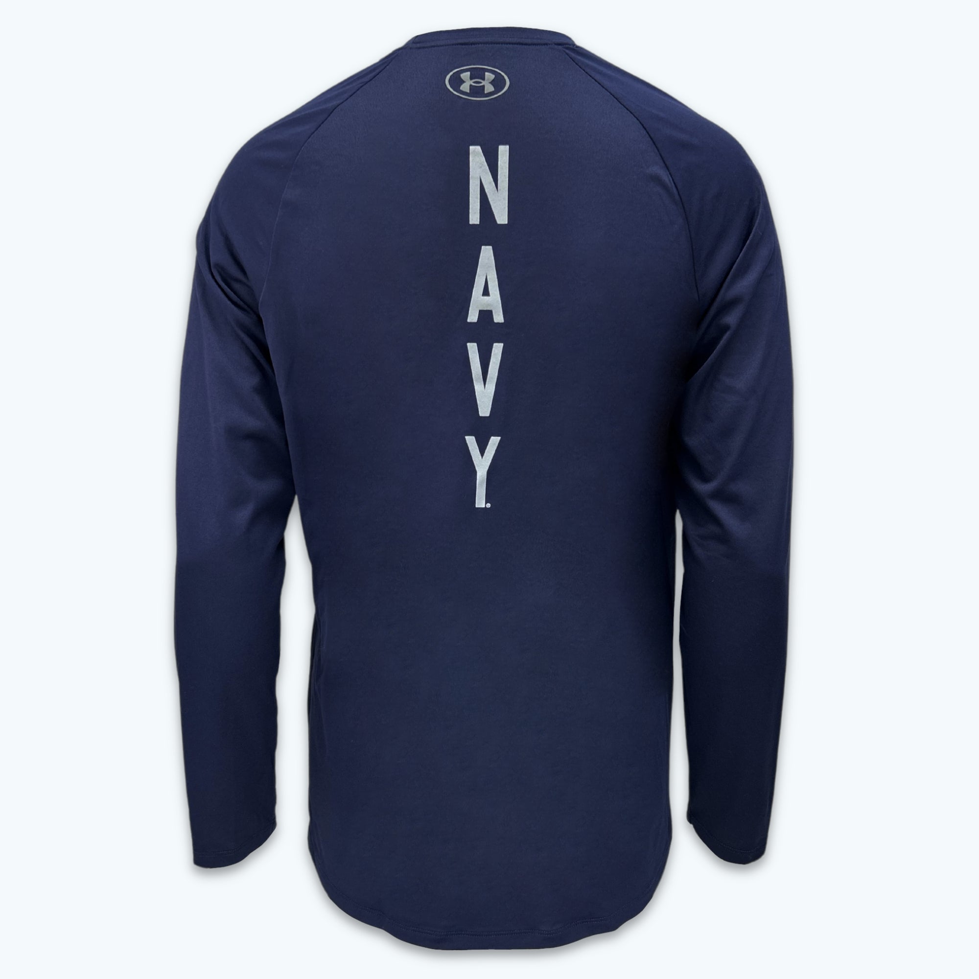 Navy Under Armour 2023 Rivalry Anchor Silent Service Spine Long Sleeve