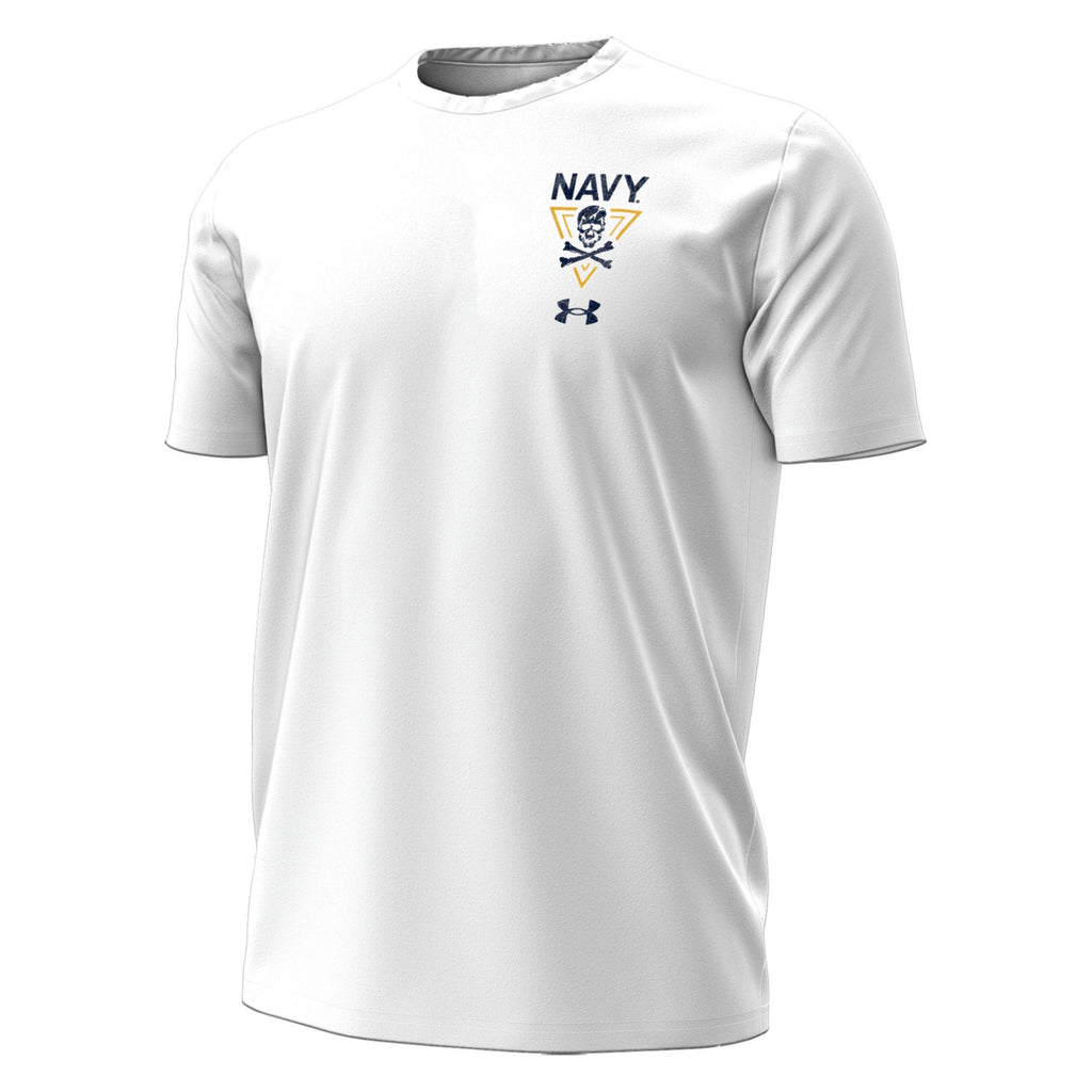 Navy Under Armour 2024 Rivalry Fear the Bones T-Shirt (White)