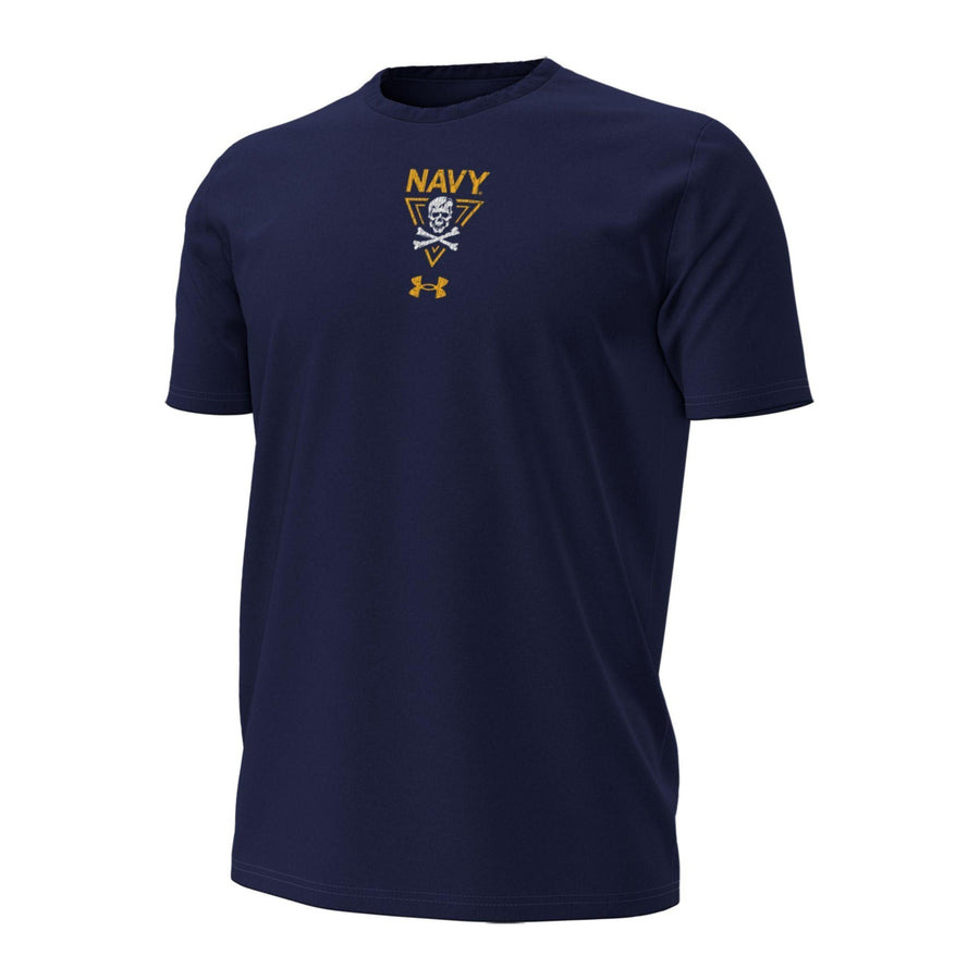 Navy Under Armour 2024 Rivalry Jolly Rogers Fear the Bones Triangle T-Shirt (Navy)