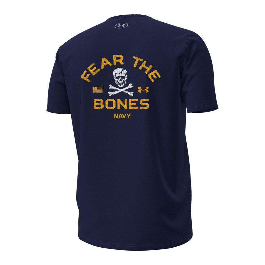 Navy Under Armour 2024 Rivalry Fear the Bones T-Shirt (Navy)