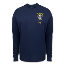 Load image into Gallery viewer, Navy Under Armour 2024 Rivalry Jolly Rogers Fear the Bones Triangle Long Sleeve T-Shirt (Navy)