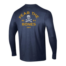 Load image into Gallery viewer, Navy Under Armour 2024 Rivalry Fear the Bones Long Sleeve T-Shirt (Navy)