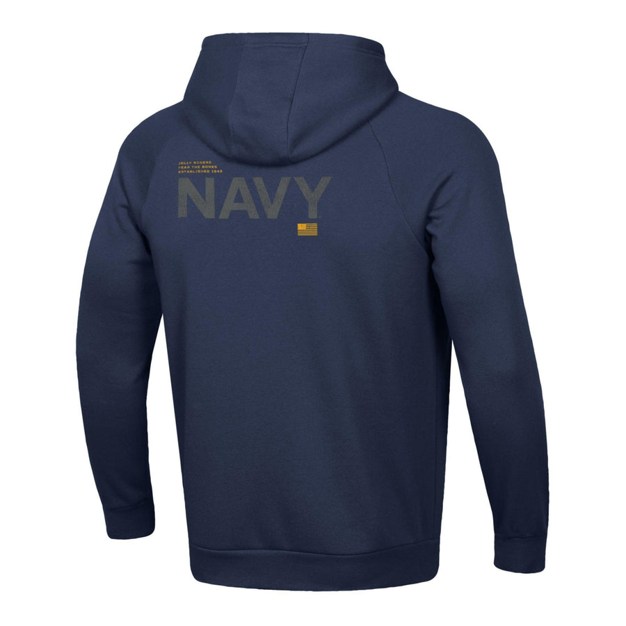 Navy Under Armour 2024 Rivalry Jolly Rogers Navy Fleece Hood (Navy)