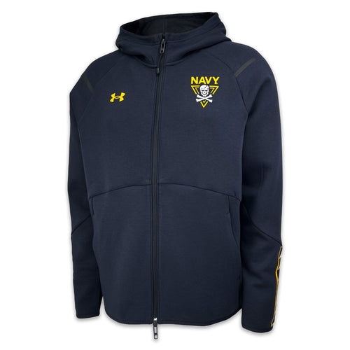 Navy Under Armour 2024 Rivalry Unstoppable Fleece Full Zip Jacket (Navy)