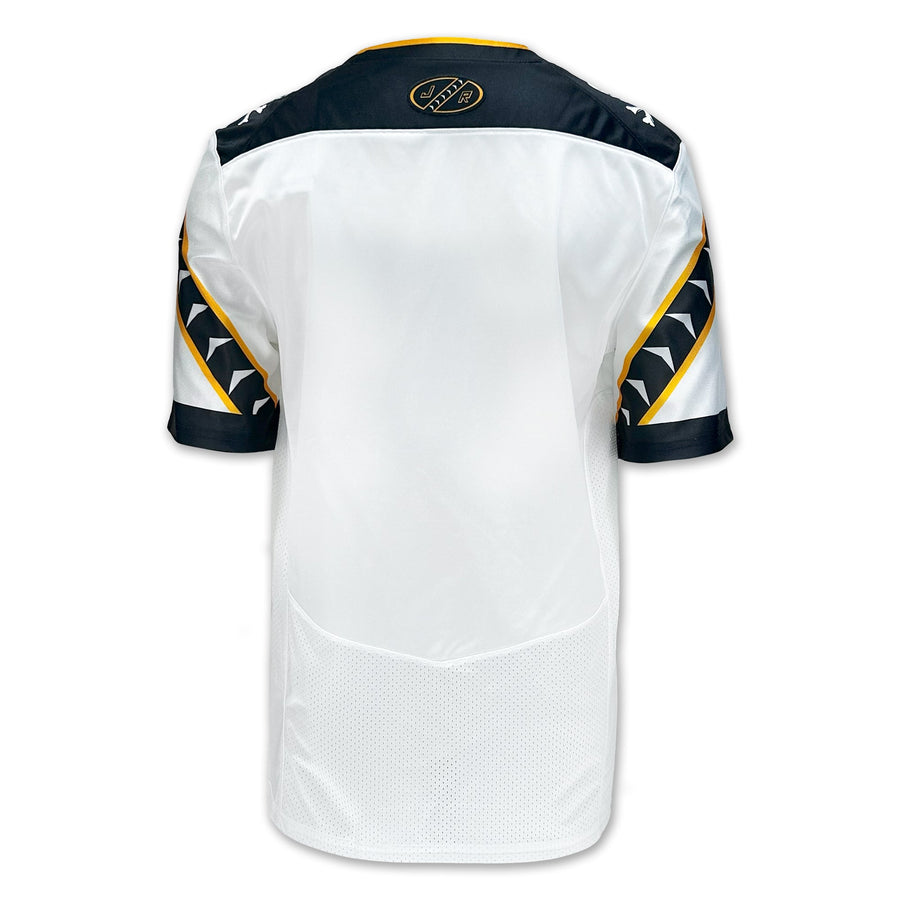 Navy Under Armour 2024 Rivalry Men's Custom Football Replica Jersey (White)