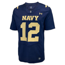 Load image into Gallery viewer, Navy Under Armour 2024 Sideline Replica #12 Football Jersey (Navy)