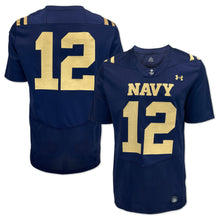 Load image into Gallery viewer, Navy Under Armour 2024 Sideline Replica #12 Football Jersey (Navy)