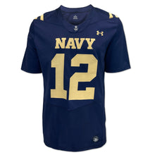 Load image into Gallery viewer, Navy Under Armour 2024 Sideline Replica #12 Football Jersey (Navy)