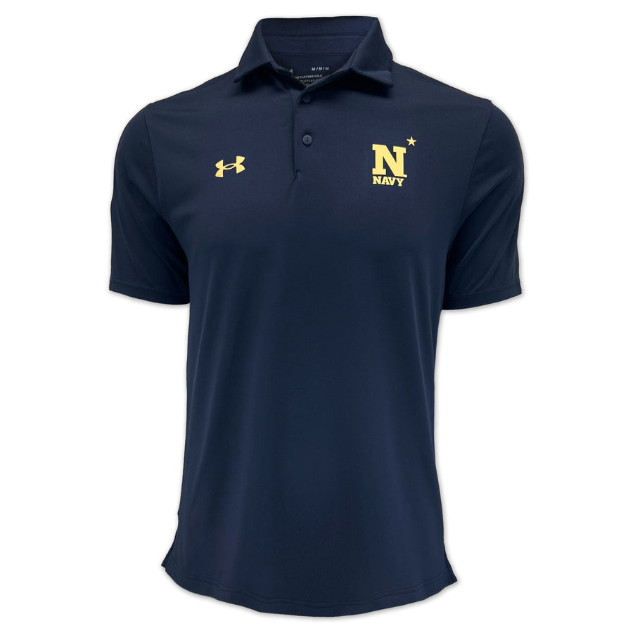 Navy Under Armour Sideline Pinnacle Polo (Navy)