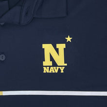 Load image into Gallery viewer, Navy Under Armour Sideline Playoff Chest Stripe Polo (Navy)