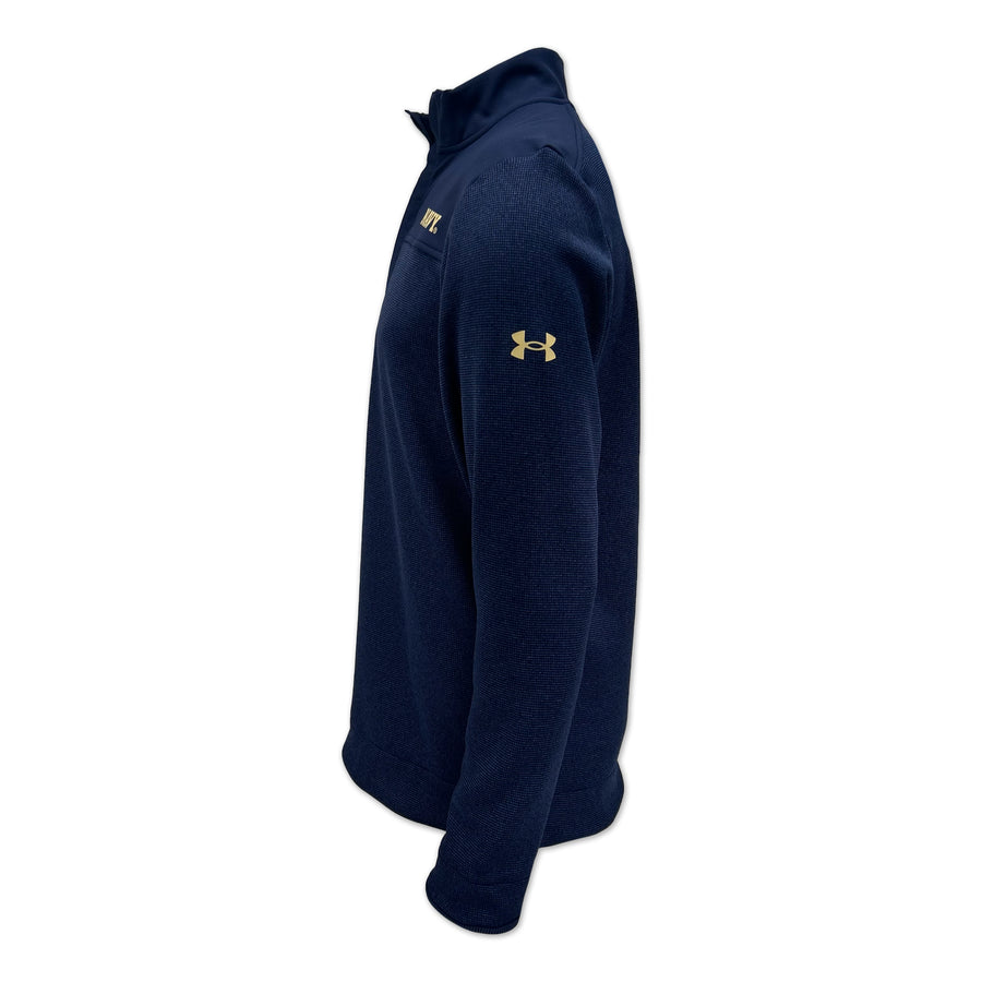 Navy Under Armour Sideline Storm Sweater Fleece Half Zip (Navy)