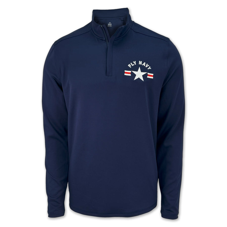 Navy Under Armour Fly Navy All Day Lightweight 1/4 Zip (Navy)