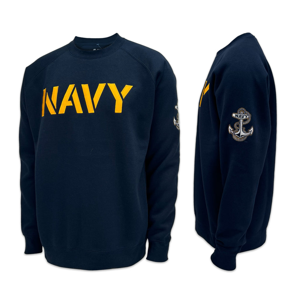 Navy military sweatshirt sale