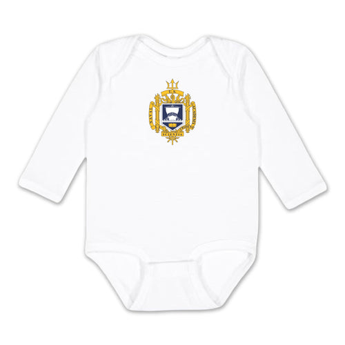 USNA Crest Infant Long Sleeve Bodysuit