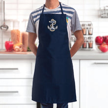 Load image into Gallery viewer, Navy Two-Pocket Apron