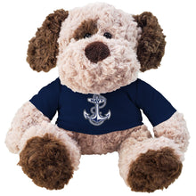 Load image into Gallery viewer, Navy Anchor Patches Plush Dog