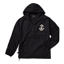 Load image into Gallery viewer, Navy Anchor Youth Pack-N-Go Pullover