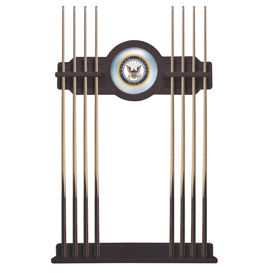 Navy Eagle Solid Wood Cue Rack