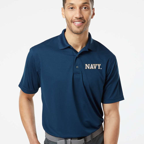 Navy Block Performance Polo