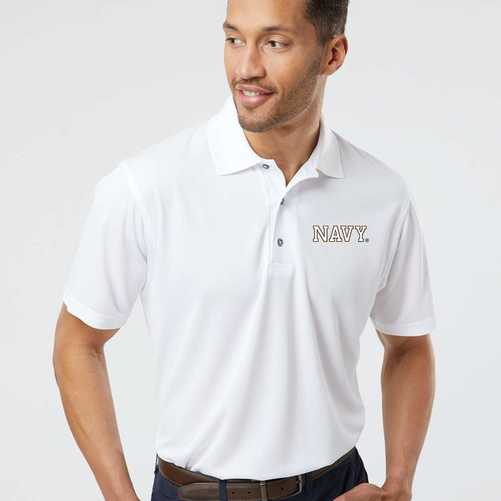 Navy Block Performance Polo