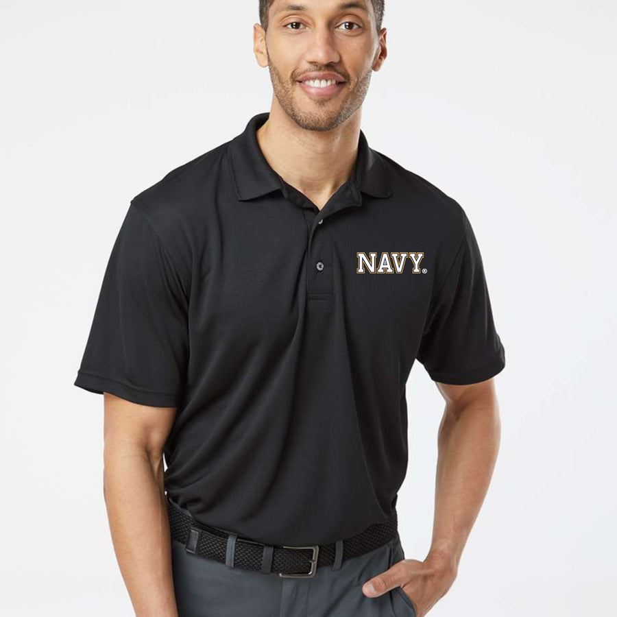 Navy Block Performance Polo