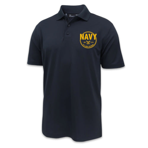 Navy Veteran Under Armour Tac Performance Polo